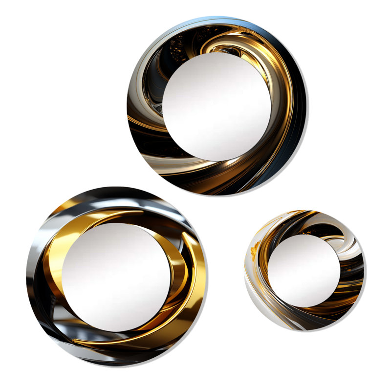 Loret Metal Round Mirror