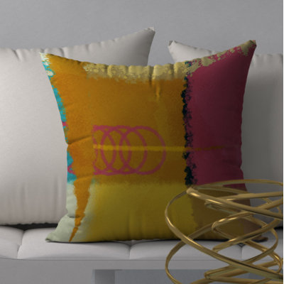 Abstract Throw Pillow