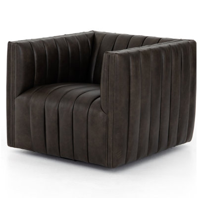 Augustine Swivel Tufted Club Chair