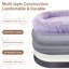 Grand lit pour chien humain avec coussin moelleux, couverture, sangle-898422219-916344841