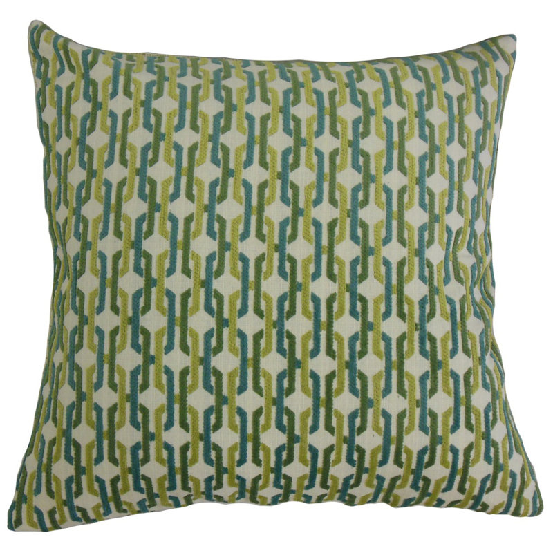 Coussin Qwin, 20 po x 20 po, Citron