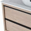 Meuble-lavabo simple avec plateau en bois manufacturé-149084877