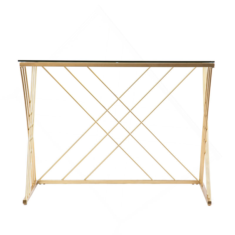 Bureau moderne avec plateau en verre