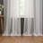 Embroidery 100% Linen Sheer Lace work Curtain Panel with Tie Top for Living Room-1582476063
