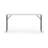 5" Plastic Folding Training And Event Table, Rectangular Folding Training Table With 330-Lb. Static Weight Capacity, White