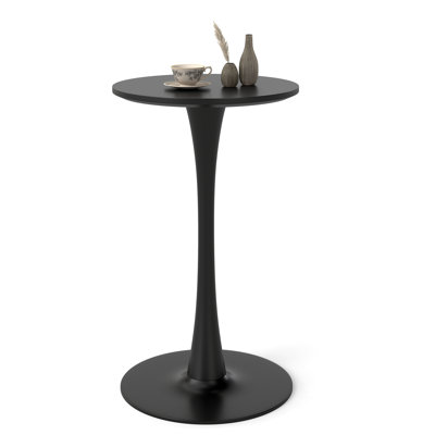 41'' H Round Tulip Pedestal  Cocktail and Coffee bar Table with 23.6'' Top