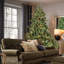 Arbre de Noël 7 pi avec 750 lumières UL - branches mixtes PE / PVC, 2257 pointes, base large pour les espaces spacieux, structure à charnières, support en métal stable