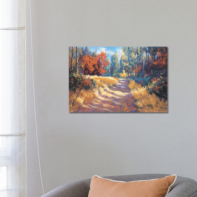 Early Autumn Trail by Bruce Mcadam - Wrapped Canvas Painting, 66.04 cm H x 45.72 cm W