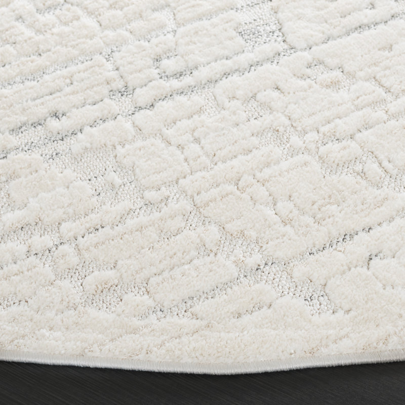 Mahisha Performance Abstract Rug, Round 6'7"