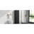 Freestanding Tall Bathroom Storage Cabinet Of Black Painted Finish, Two Different Size Drawers, Adjustable Shelf And - Toppling Installation For Home With Shelf, Slide Rails Feature