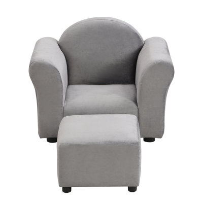 Chaise pour enfants, canapé rembourré avec repose-pieds pour enfants