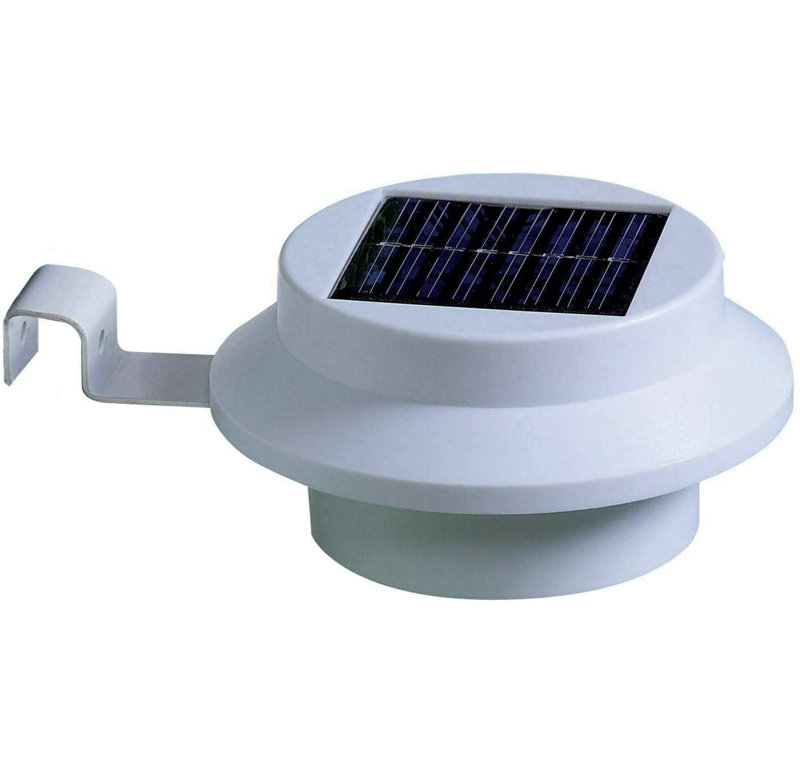 Morada White 16cm H Solar Powered Outdoor Armed Sconce