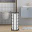 Support de rangement pour papier hygiénique, rangement pour papier hygiénique sur 3 rouleaux, accessoire de salle de bain en métal, support de papier hygiénique antirouille pour tablette de comptoir de cuisine à l'intérieur de l'armoire (base en mé