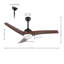 Ventilateur de plafond à 52 pales 52 po avec télécommande et ensemble d'éclairage inclus Clorice-545151791