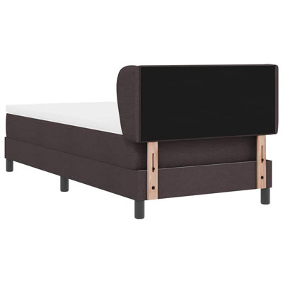 Lit sommier tapissier avec matelas Vidaxl brun foncé 31,5 "x 78,7"