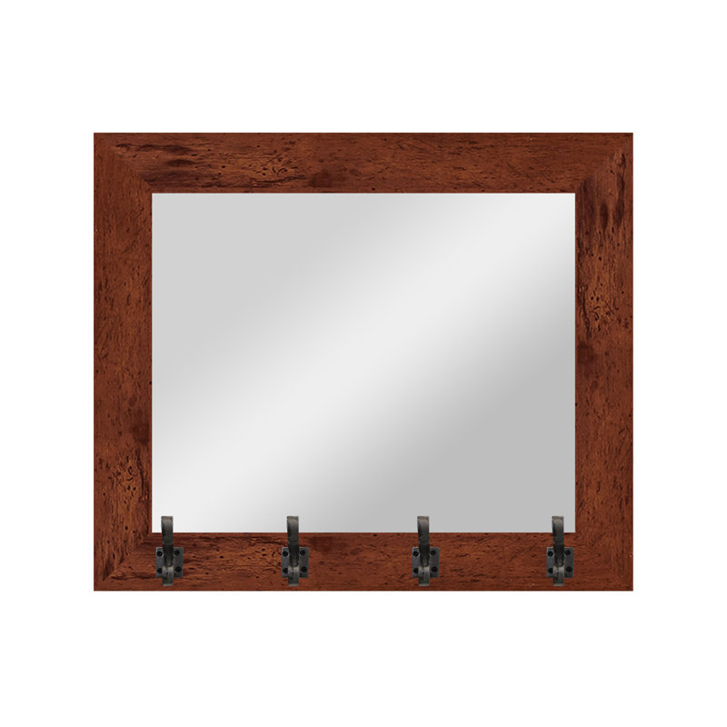 Miroir Tecopa, Brun / acier