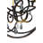 Serratina 32 - Light Steel Dimmable Chandelier