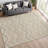 Machine Washable Indoor/Outdoor Keim ACN2392 Stripes Rug-69365234