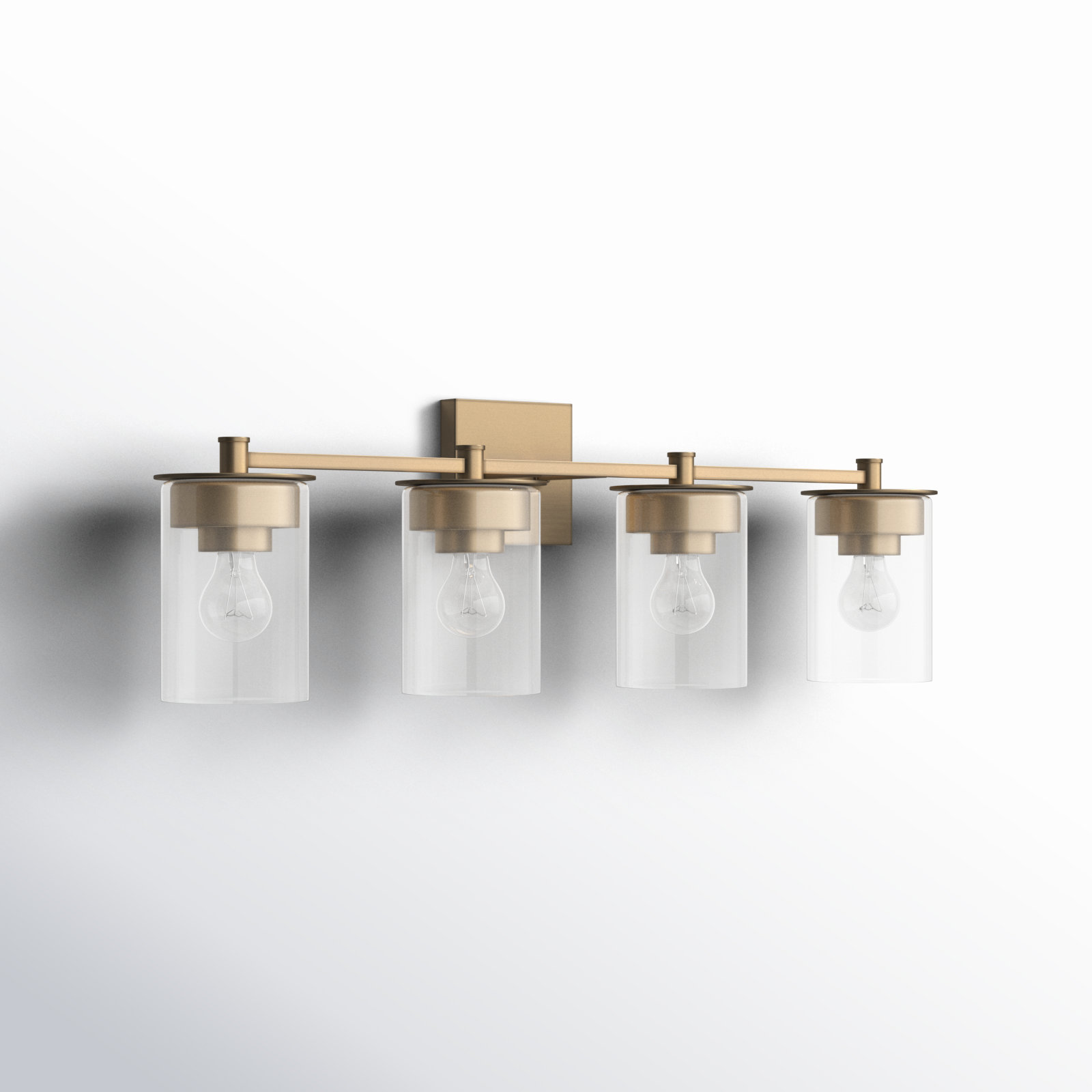 Elstone 4-Light Vanity Light, Aged Brass