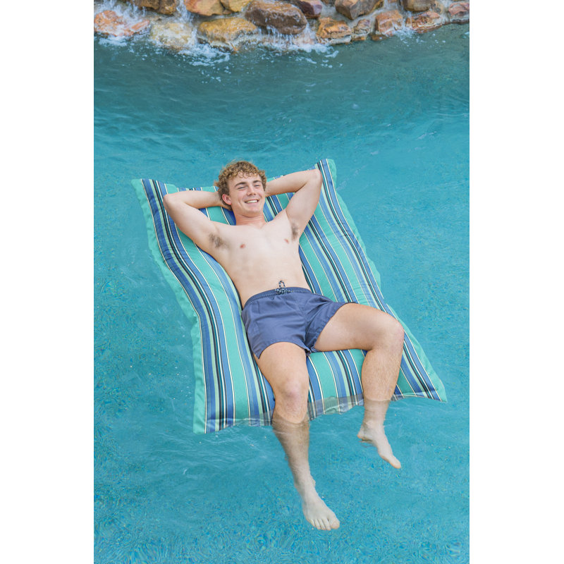 Flotteur et chaise longue Sunbrella, Bleu / atlantis Sunbrella