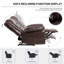 Fauteuil inclinable de massage en cuir