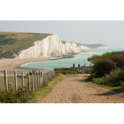 Seven sisters cliffs in sast sussex by Nickos - Wrapped Canvas Rectangle Print
