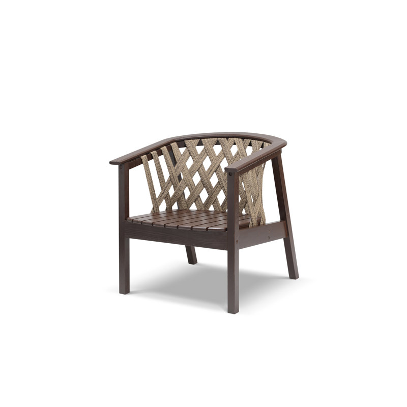 Calme Jardin Ash Outdoor Lounge Chair, Dark Brown
