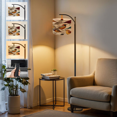  Lampe sur pied Arc Birds
