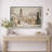 Vintage Winter Snowy Village Landscape Artwork, Warm Christmas Holiday Mental Wall Pictures, Large Framed Canvas Giclee Print Wall Art-107117912-107117914