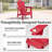 Outdoor Hdpe Adirondack Chair, All-weather Resistant, Red-382772102