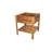 Tierra Garden 42 Gallon Capacity Square Raised Bed with Shelf 32"Wx32"Lx35"Hx9.5"D Landulf Coll