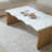 Modern Coffee Table, Organic Shape Accent Table