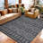 Outdoor Area Rug 9' x 12', Reversible Woven Polypropylene with Waterproof Finish, Geometric Pattern Patio Mat for Deck, Porch, Backyard or Beach-558808560-558808567