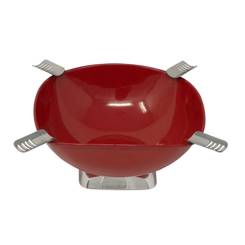 Cendrier quadrilatère «Smokin Ash», Rouge