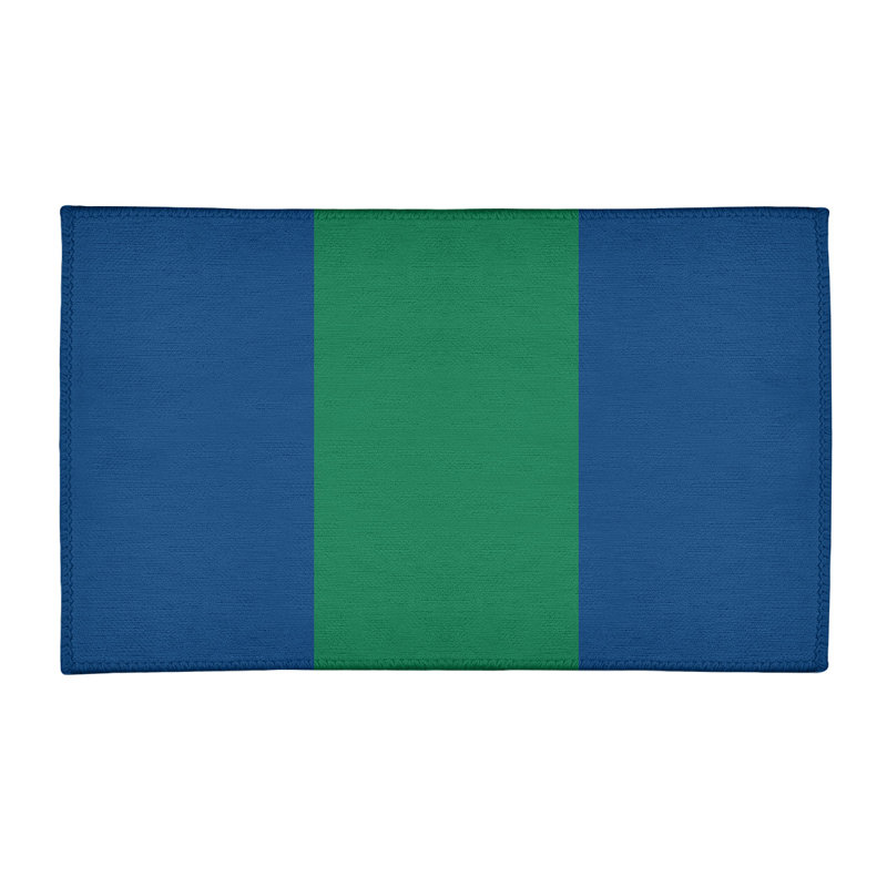 Tapis bleu à rayures de hockey national, Rectangle 3 pi x 5 pi