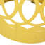 Tables de bout d'extérieur modernes en métal jaune, motif en fer, thermolaqué, sans assemblage, l 14,11 po x P 14,11 po, H 17,84 po x l 12,00 po x P 12,00 po, H / S, 2 tables jaunes, aspect minimaliste, robustesse-1700833335