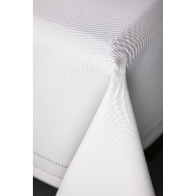 Nappe Goudy, Blanc, L 120 po x l 65 po