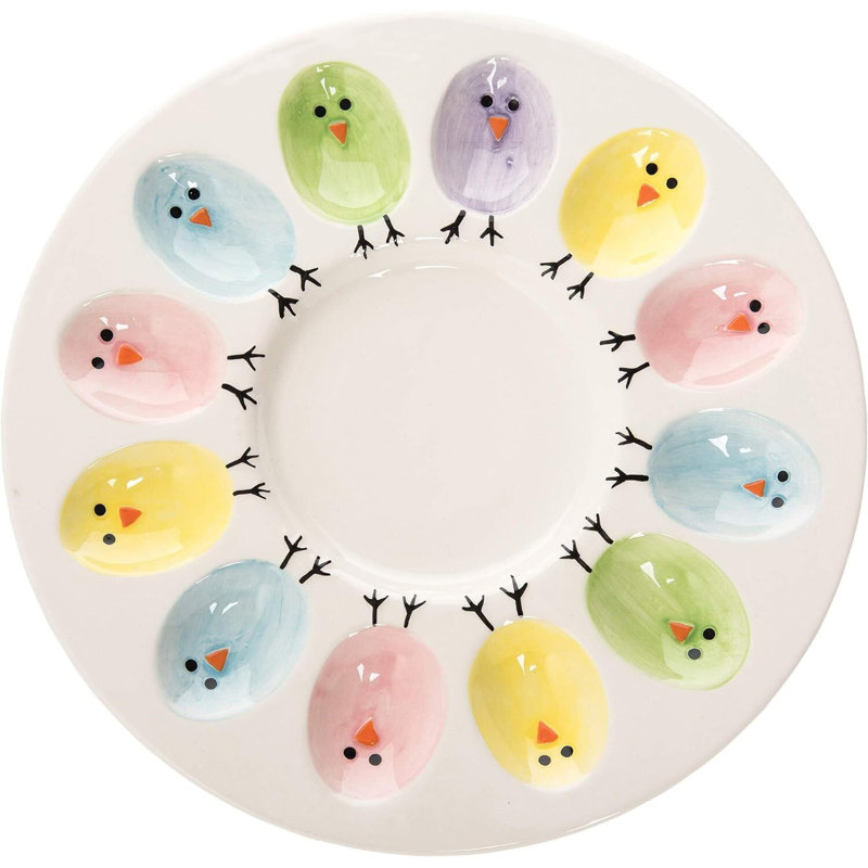 Ceramic Plate For Eggs