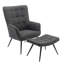 Jessamine Armchair with Footstool-521194946