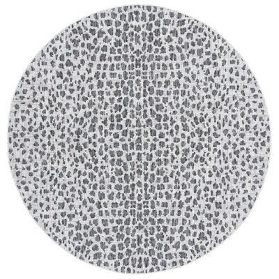 Basinger Animal Print Gray Indoor/Outdoor Area Rug