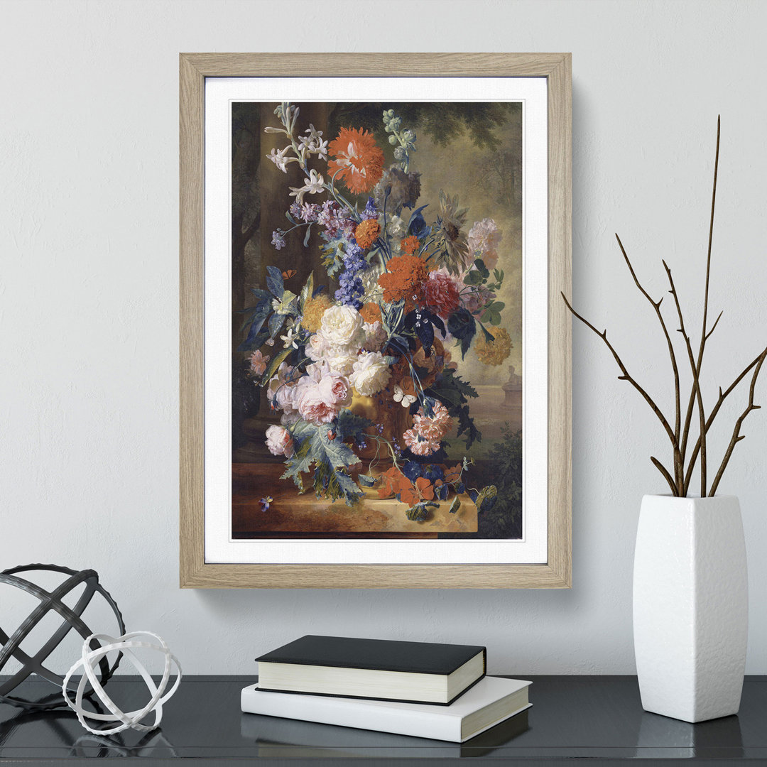 Still Life with Flowers Vol.3 by Jan Van Huysum - Picture Frame Painting