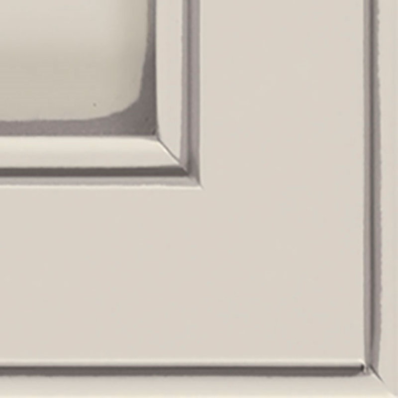 Dwelling Full Access Crescent Door Sample, Cirrus w/ Pewter Glaze, Maple