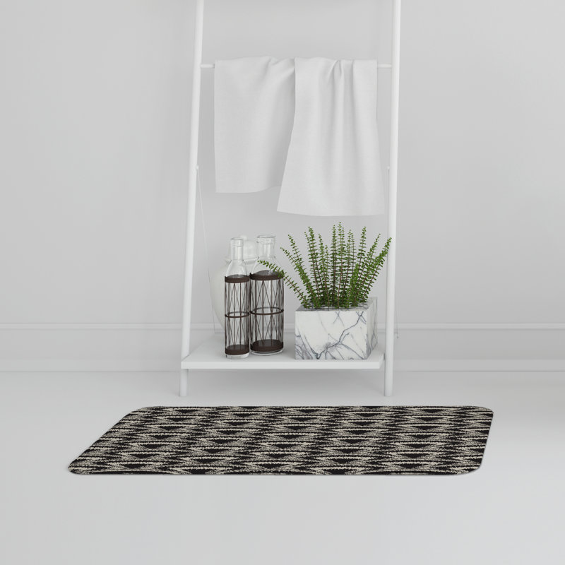 Ajeet Non-Slip Bath Rug, The Gatsby Fan