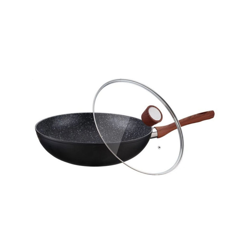 Peterhof 2.5'' Non-Stick Aluminum Wok with Lid