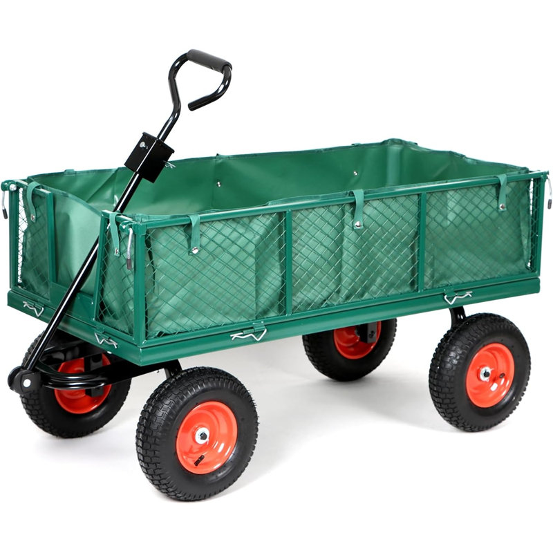 Heavy Duty 300kg Green Garden Barrow
