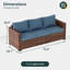 Azoriah 79.5'' Wide Straight Wicker Patio Sofa with Cushions-1265227947-1227731526