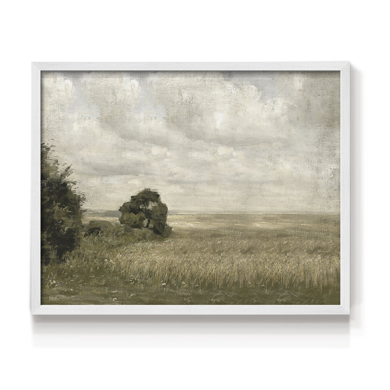 Paysages rétro-DCxxxix-impression encadrée - réversible, H 11 po x l 14 po, Blanc