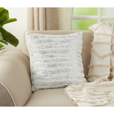 Matterhorn Collection Faux Fur Throw Pillow