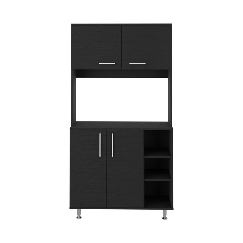 Ensemble 95 garde-manger, quatre pieds, armoire à deux portes, trois tablettes