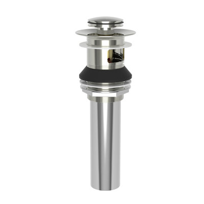 Push Pop-Up Bathroom Sink Drain with Overflow Holes
